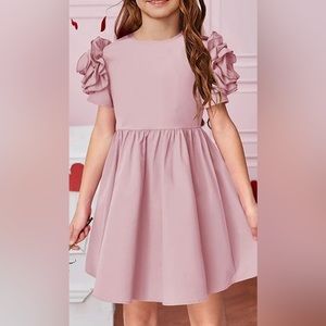 Trendy pink dress for girls.